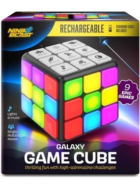 Galaxy Game Cube - Rechargeable LED Game Cube (Multicolor)